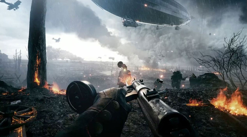 Widok z pierwszej osoby w Battlefield 1
